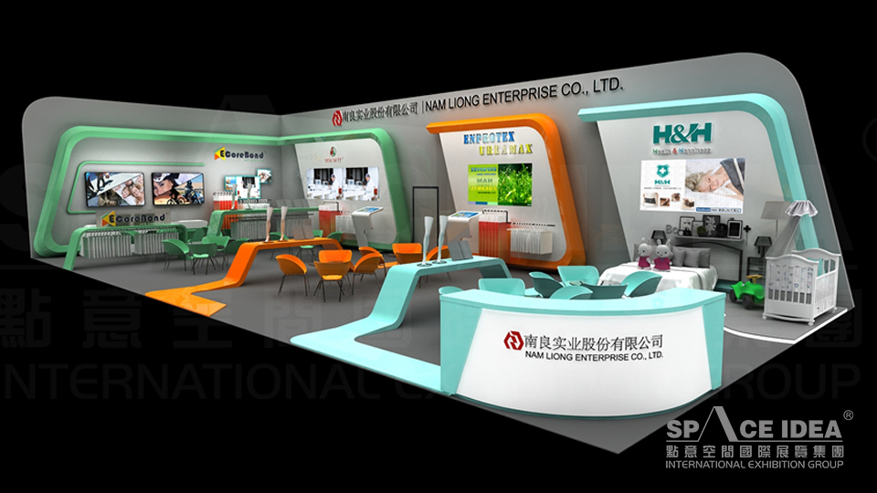 點意空間展覽——2017年南良實業展臺中紡織秋冬展